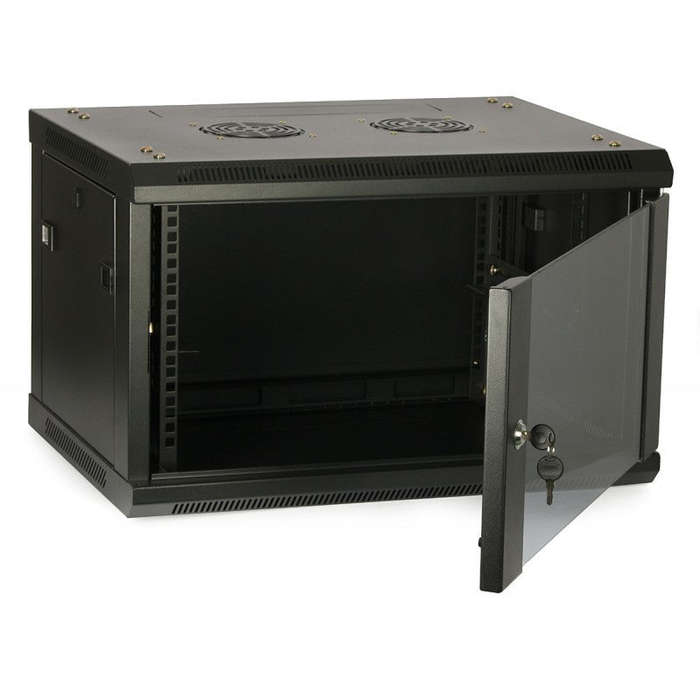 Hikvision 9U Wall Box Swingframe (600mm) incl Fan and Power