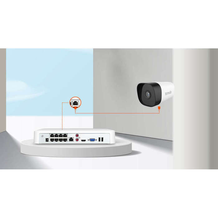 Tenda N6P-8H 8-Channel PoE HD Network Video Recorder