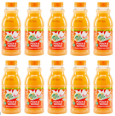 Vita Sun 10 X 500ml Dairy Blend Peach Mango Fruit Drink (Sold 10 X 500ML Per Case)