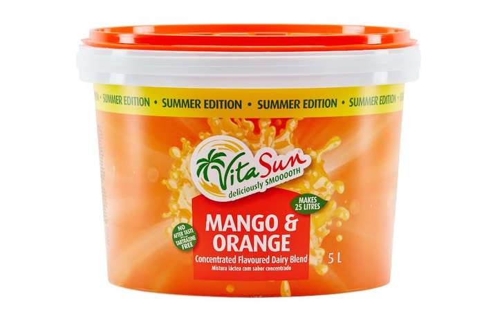 Vita Sun 2 X 5L 10Lt Mango Orange 8% Blended Fruit Drink Concentrate 5 Liter (Sold 2 X 5L Per Case)