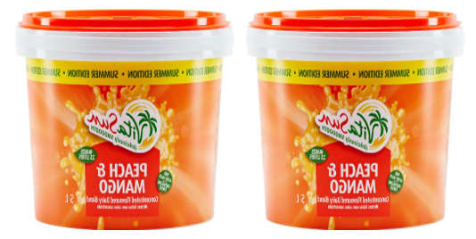 Vita Sun 2 X 5L 10Lt Peach Mango 8% Blended Fruit Drink Concentrate 5 Liter (Sold 2 x 5L Per Case)