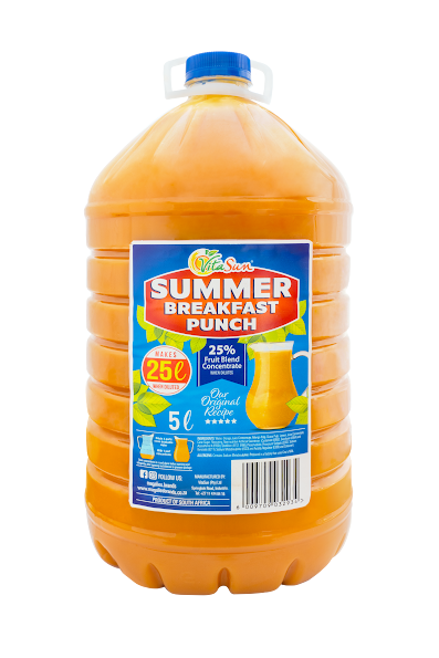 Vita Sun 2 X 5L Summer Breakfast Punch Summer Range (Sold 2 X 5 L Per Case)