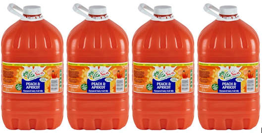 Vita Sun 4 X 3L Dairy Blend Peach Apricot Fruit Drink (Sold 4 X 3 L Per Case)