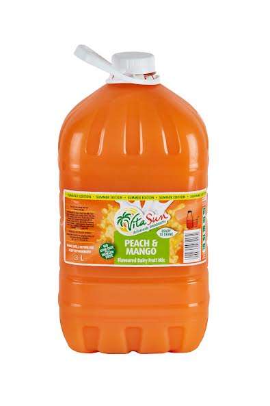 Vita Sun 4 X 3L Dairy Blend Peach Mango Fruit Drink (Sold 4 X 3 L Per Case)