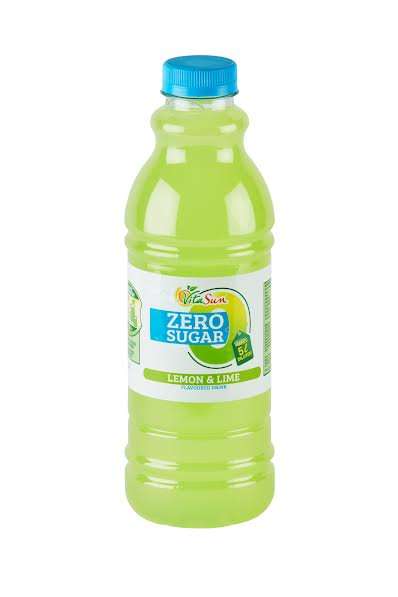 Vita Sun 9 X 1L Lemon and Lime Zero Sugar (Sold 9 X 1 L Per Case)
