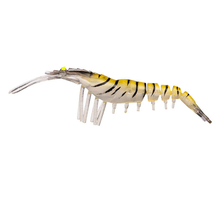 Fishing Lure Soft Bait Shrimp style colour Natural / Gold