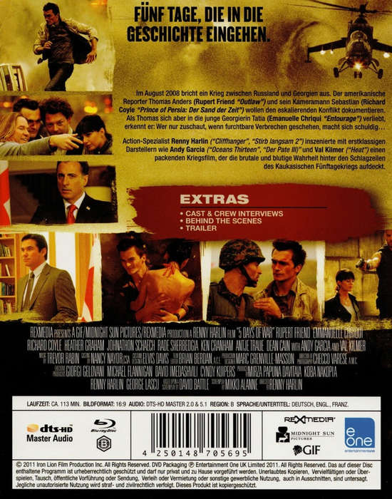 5 Days of War (2011) (Blu-ray) (Second-Hand)