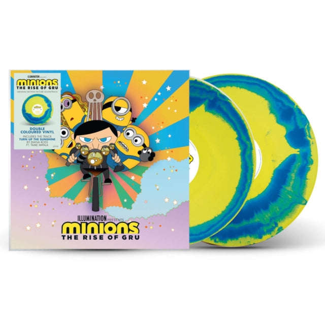 Various Artists - Minions: The Rise Of Gru - Original Soundtrack (Yellow/Blue Swirl Vinyl) (Vinyl)