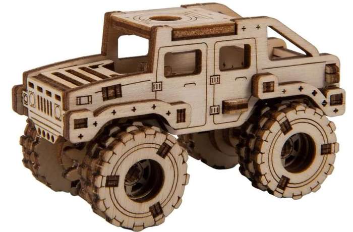 WoodenCity - Wooden Figures SuperFast Series (Monster Truck Hummer)