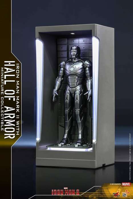 HotToys Marvel Miniature: Iron Man 3 (Mark 2 with Hall of Armor) (Figures)