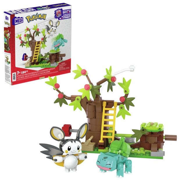 Mega Construx - Pokémon Emolga and Bulbasaurs Charming Woods