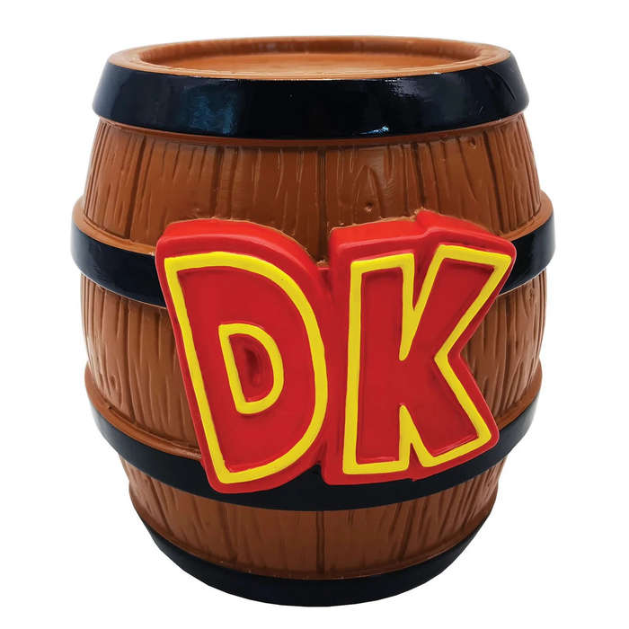 Donkey Kong (DK Barrel) Shaped Money Bank