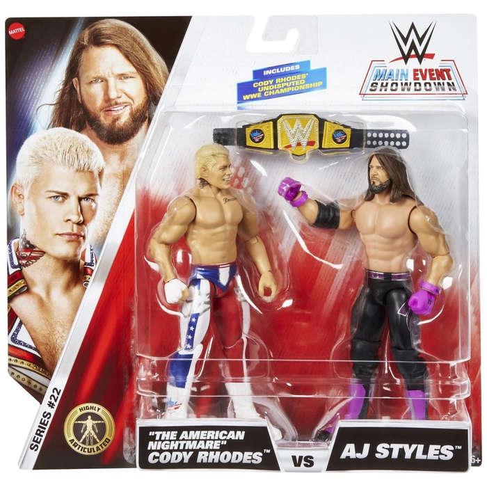 WWE - 2-pack Cody Rhodes vs AJ Styles Figure (Toys)
