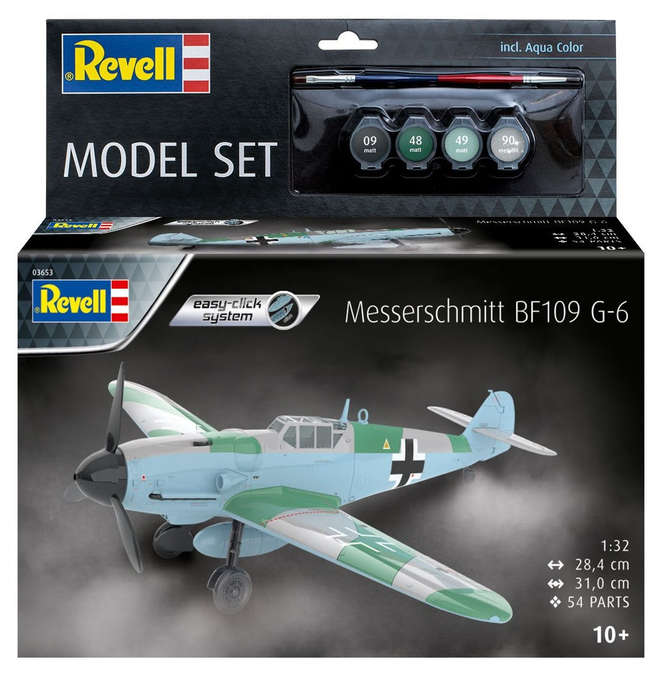 Revell Model Set Messerschmitt Bf109G-6 (easy-click) 1:32 (Model Kit)