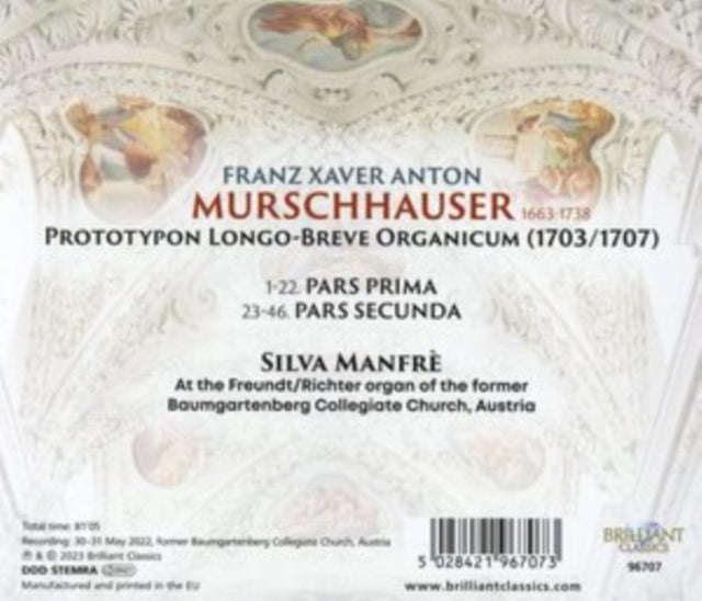 Silva Manfre - Murschhauser: Prototypon Longo-Breve Organicum (CD)