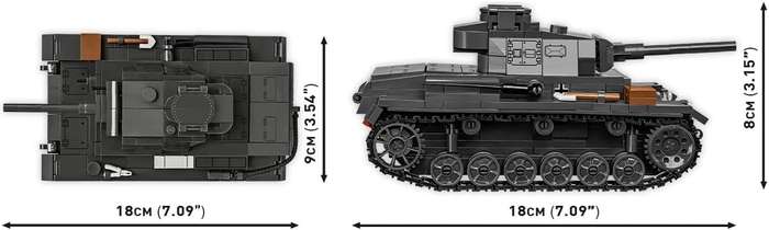 Cobi - World War II - Panzer III AusFJ 590 pcs