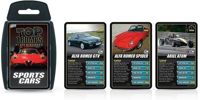 Top Trumps Card Game Classics Sports Cars