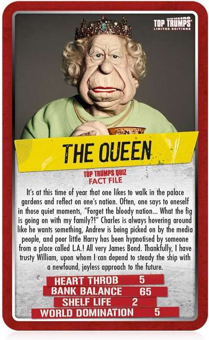 Top Trumps Card Game Limited Edition Spitting Image