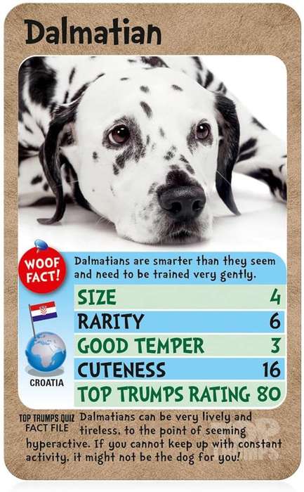 Top Trumps Card Game Classics Dogs