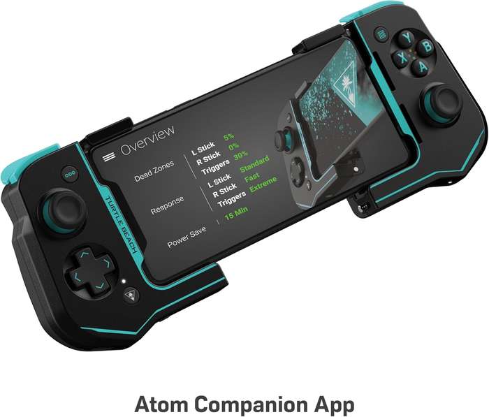Turtle Beach Atom Mobile Gaming Controller for Android (Black/Teal)