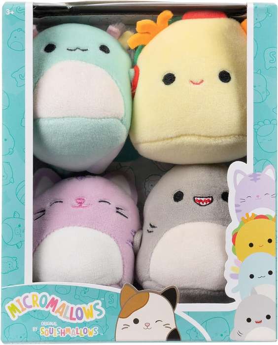Squishmallows - 4 Pack Plush (Micromallows 2.5 inch Squishmallows 4 Pack) (Plush)