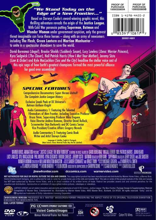 Justice League: The New Frontier (2008) (DVD) (Second-Hand)