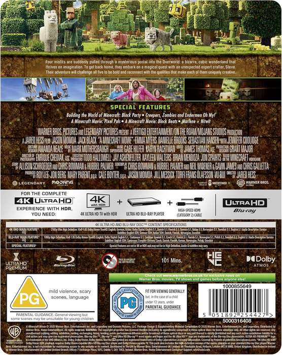 A Minecraft Movie - Collector's Steelbook (Blu-ray 4K)