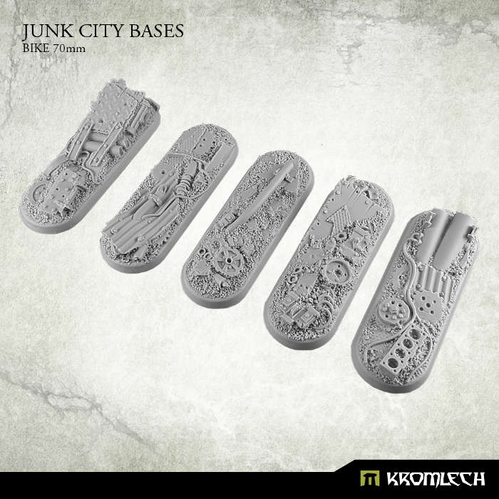 Junk City bike 70x25mm (5) (Miniatures)