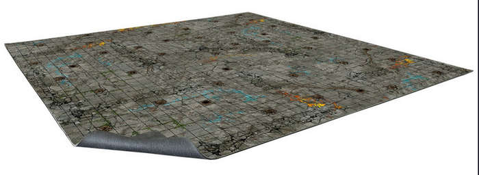 Dungeon Gaming Mat 90x90cm Grid (Gaming Mats)