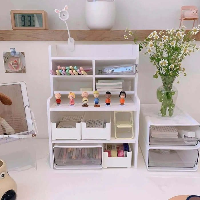 Minimalistic Fiber Board Desktop Organizer
