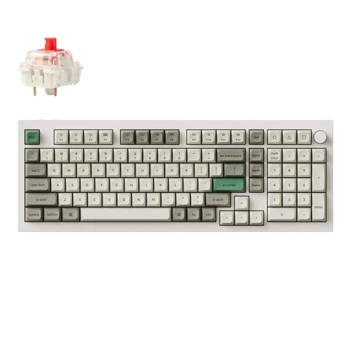 Keychron Q5M-M1 QMKVIA Wireless Custom Keyboard  Shell White