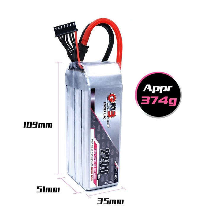 GNB 2600mah 6s 120C