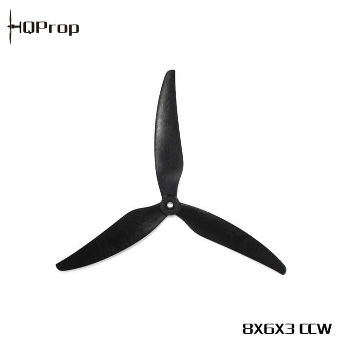 HQ MacroQuad Prop 8X6X3(1CW+CCW) Black-Glass Fiber Reinforced Nylon