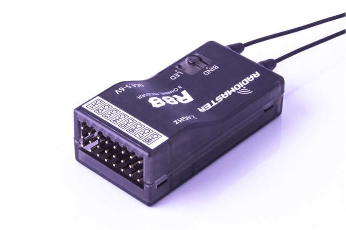 Radio Master R88 V2 8ch Frsky D8/D16 and SFHSS Compatible PWM/Sbus Receiver