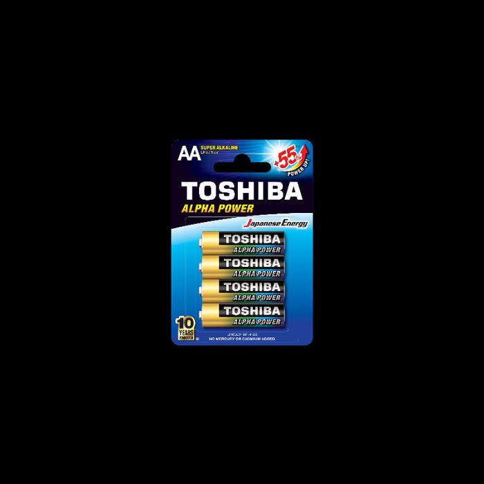 Toshiba Aplha Power AA Alkaline Batteries (4pcs)