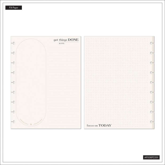 Dashboard + Dot Grid Classic Filler Paper - Modern Craft