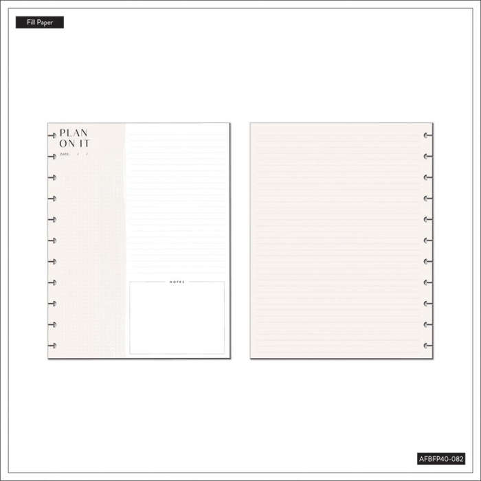 Dotted Lined BIG Filler Paper - Neutrals