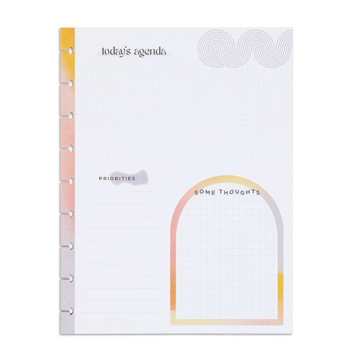 Happy + Mod Today's Agenda Classic Filler Paper - 40 Sheets