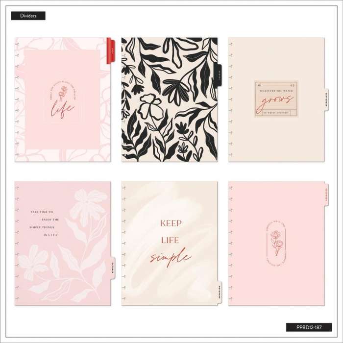 2024-2025 Dancing Leaves Happy Planner  BIG Lined Vertical Layout  12 Months