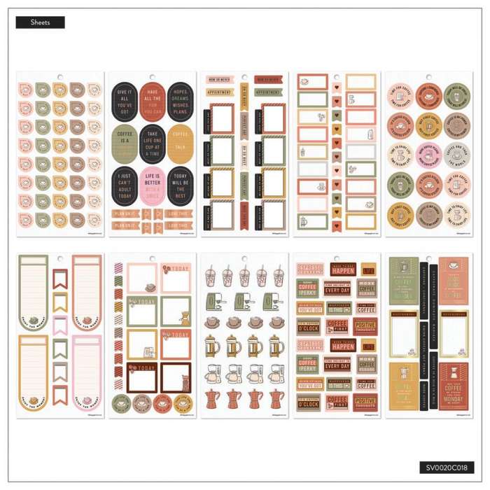 Value Pack Stickers - Cafécore