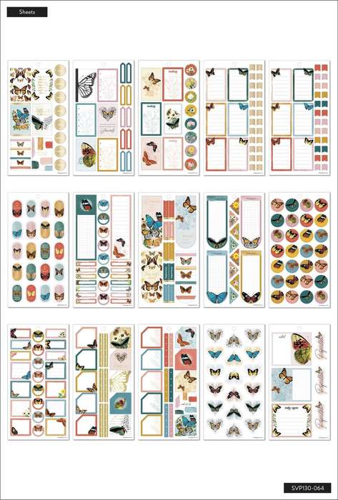 Value Pack Stickers - Papillon Butterfly