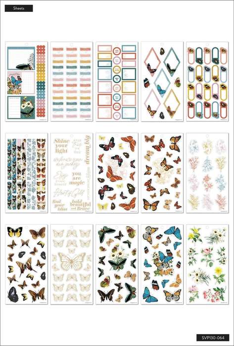 Value Pack Stickers - Papillon Butterfly