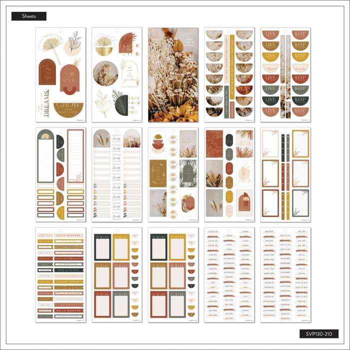 Value Pack Stickers  Dried Florals