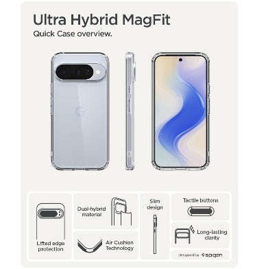 GOOGLE PIXEL 10 / 10 PRO PREMIUM SLIM ULTRA HYBRID CASE CLEAR | SPIGEN