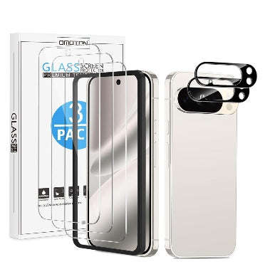 GOOGLE PIXEL 10 PRO PREMIUM TEMPERED GLASS SCREEN AND CAMERA LENS PROTECTOR 5PK | OMOTON