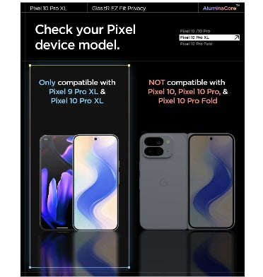 GOOGLE PIXEL 10 PRO XL PREMIUM TEMPERED GLASS SCREEN PROTECTOR - PRIVACY 2PK | SPIGEN