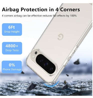 GOOGLE PIXEL 10 PRO XL PREMIUM PROTECTIVE TPU CASE CLEAR | NATBOK