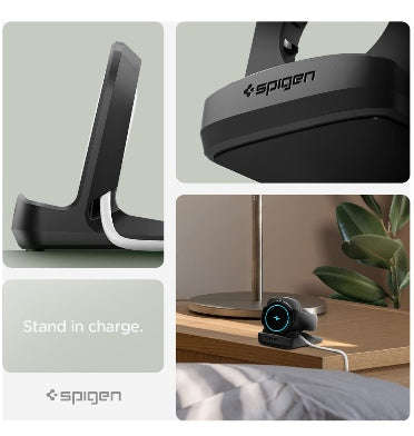 GOOGLE PIXEL WATCH CHARGER STAND BLACK | SPIGEN