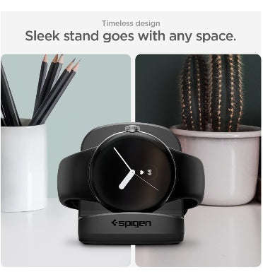 GOOGLE PIXEL WATCH CHARGER STAND BLACK | SPIGEN
