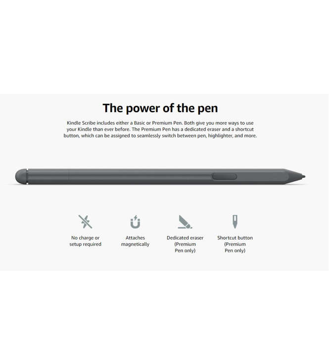 AMAZON KINDLE SCRIBE 10.2" 64GB WITH PREMIUM PEN BLACK (2022)